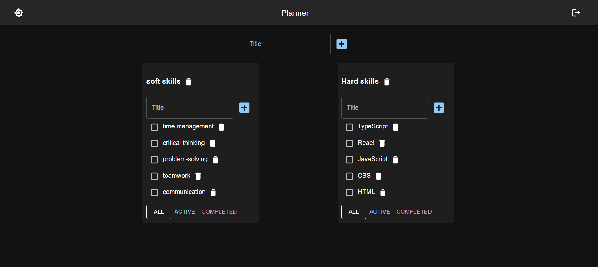 project planner image